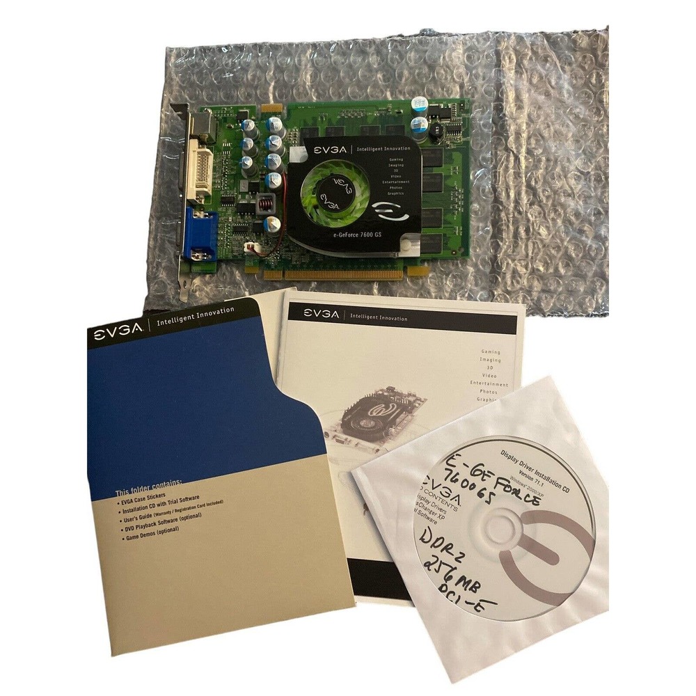 EVGA NVIDIA e-GeForce 7200 GS 256MB DDR2 PCI-E x16 1.0